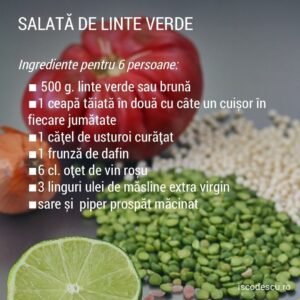 salată de linte verde